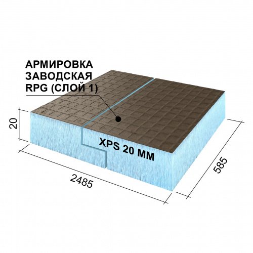 RPG Basic 2485х585х20 mm #1 L
