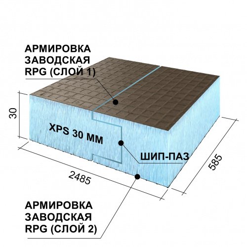 RPG Basic 2485х585х30 mm #2 H