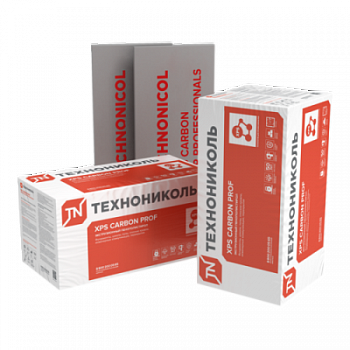 Экструзионный пенополистирол (XPS) ТЕХНОНИКОЛЬ Carbon Prof 1180х580