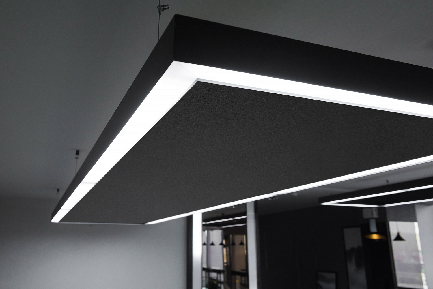 Панель акустическая светодиодная Акустилайн (Akustiline) Baffle LED (1.2м х 0.6м х 70мм. 61.6Вт. 4000K) 0.72м2