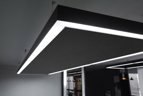 Панель акустическая светодиодная Акустилайн (Akustiline) Baffle LED (1.2м х 0.6м х 70мм. 61.6Вт. 4000K) 0.72м2