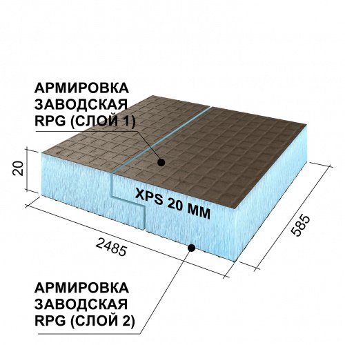 RPG Basic 2485х585х20 mm #2 L