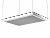 Панель акустическая светодиодная Акустилайн (Akustiline) Baffle LED (1.2м х 0.6м х 70мм. 61.6Вт. 4000K) 0.72м2